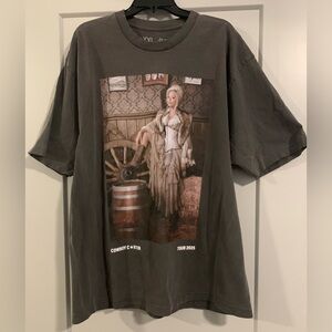 New Beyoncé Cowboy Carter Tour 2025 T-Shirt Chicago Exclusive Grey Size XXL